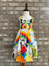 Load image into Gallery viewer, 5t - Mickey Rainbows Tie Strap Dress