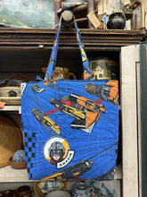 Load image into Gallery viewer, Pod Race - Upcycled Tote - Placement will vary - PREORDER 7-10 BUSINESS DAYS