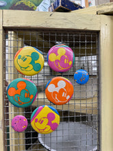 Load image into Gallery viewer, Orange Pop Mouse - Vintage Wrapping Paper Button Set - 7 Pieces