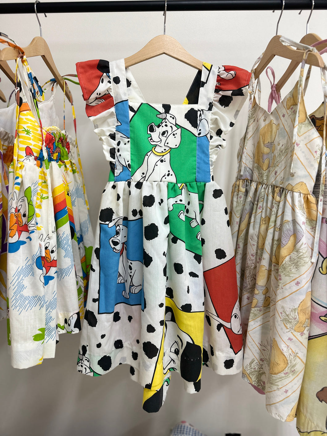 6/7y - 101 Dalmatians Color Block Ruffle Dress