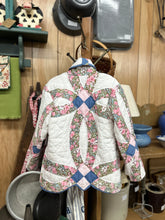 Load image into Gallery viewer, 7y Quilt Coat - Floral + Pink
