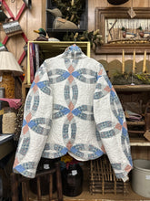 Load image into Gallery viewer, XL Quilt Coat - Blue + Pink
