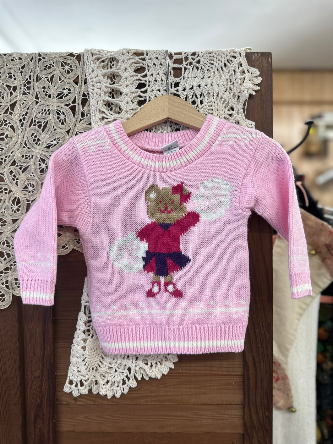 Cheer Beat Sweater - 12-18 mo - Vintage Sweater