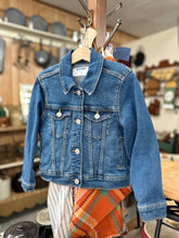 Load image into Gallery viewer, Upcycled Denim Jacket - XS (5) - Blue Flower
