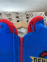 Load image into Gallery viewer, Oshkosh Zip Up Sweater - 24 month - Vintage Sweater
