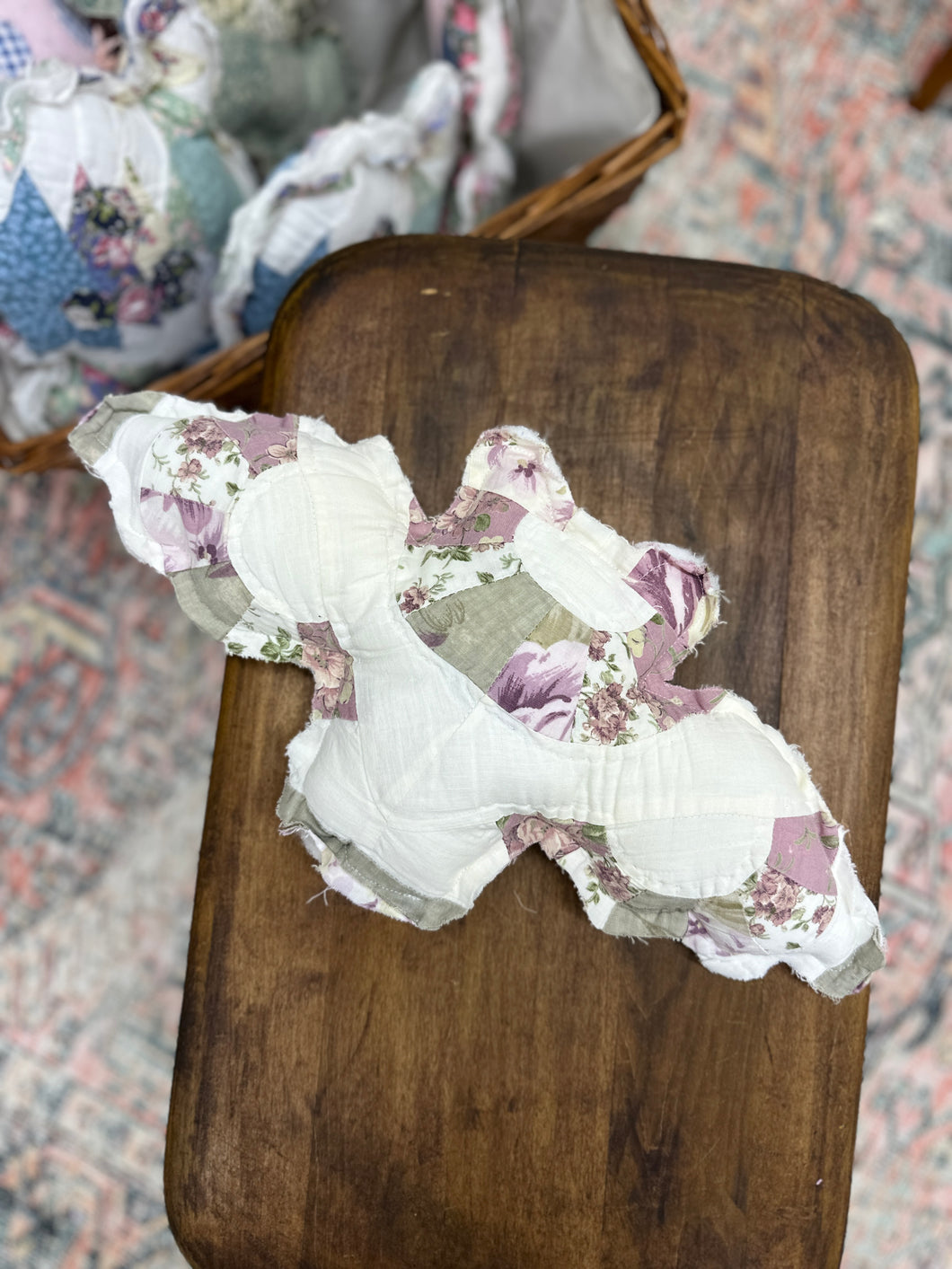 Quilt Bat - Purple Floral