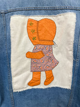 Load image into Gallery viewer, Upcycled Denim Jacket - Large - Sun Bonnet
