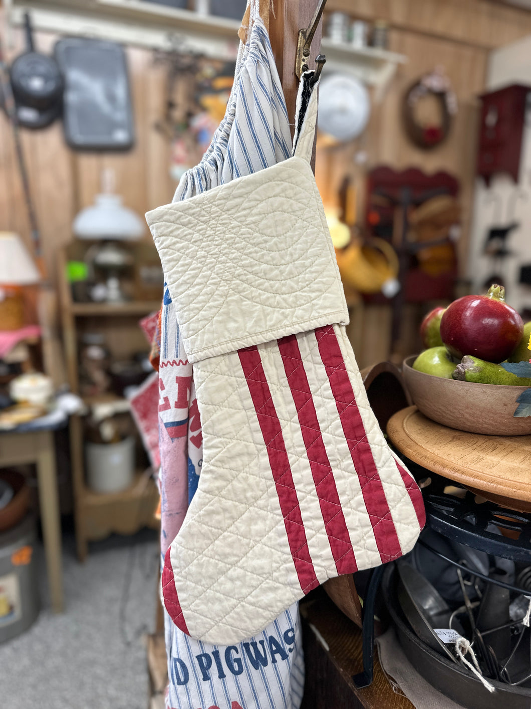 Peppermint Stripe - Stocking - Large - #9