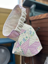 Load image into Gallery viewer, Scrunchie Pet Bandana - Purple + Cream
