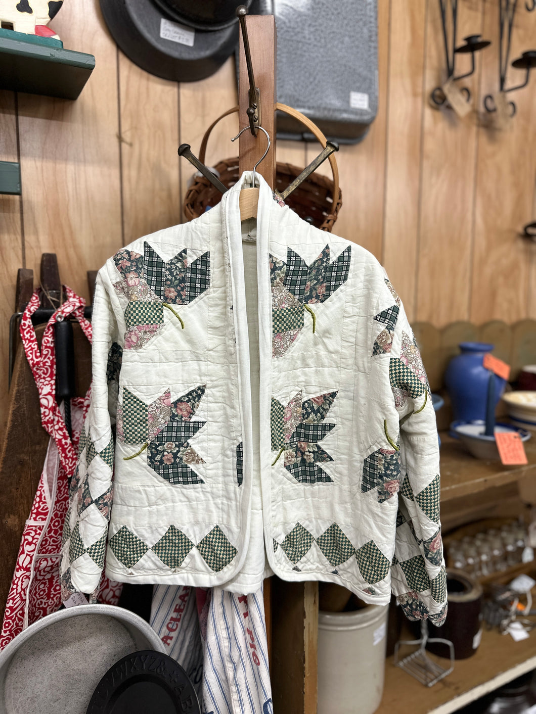 8y Quilt Coat - Maple Leaf