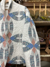 Load image into Gallery viewer, XL Quilt Coat - Blue + Pink

