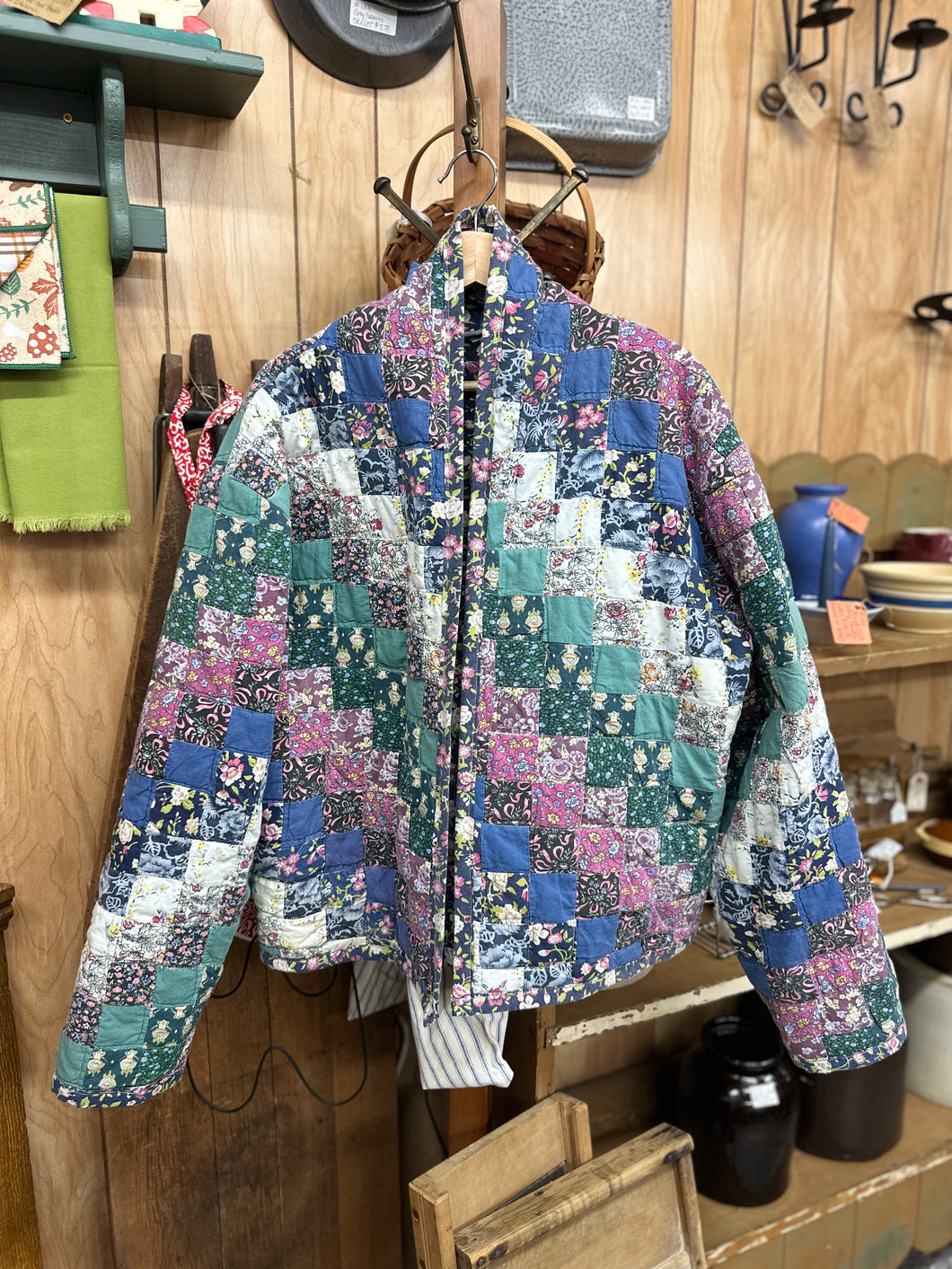 XL Quilt Coat - Multi Squares