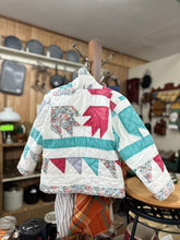 Load image into Gallery viewer, 5t Quilt Coat - Teal + Red
