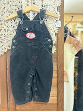 Load image into Gallery viewer, Carters Black Overalls- 12 mo - Vintage
