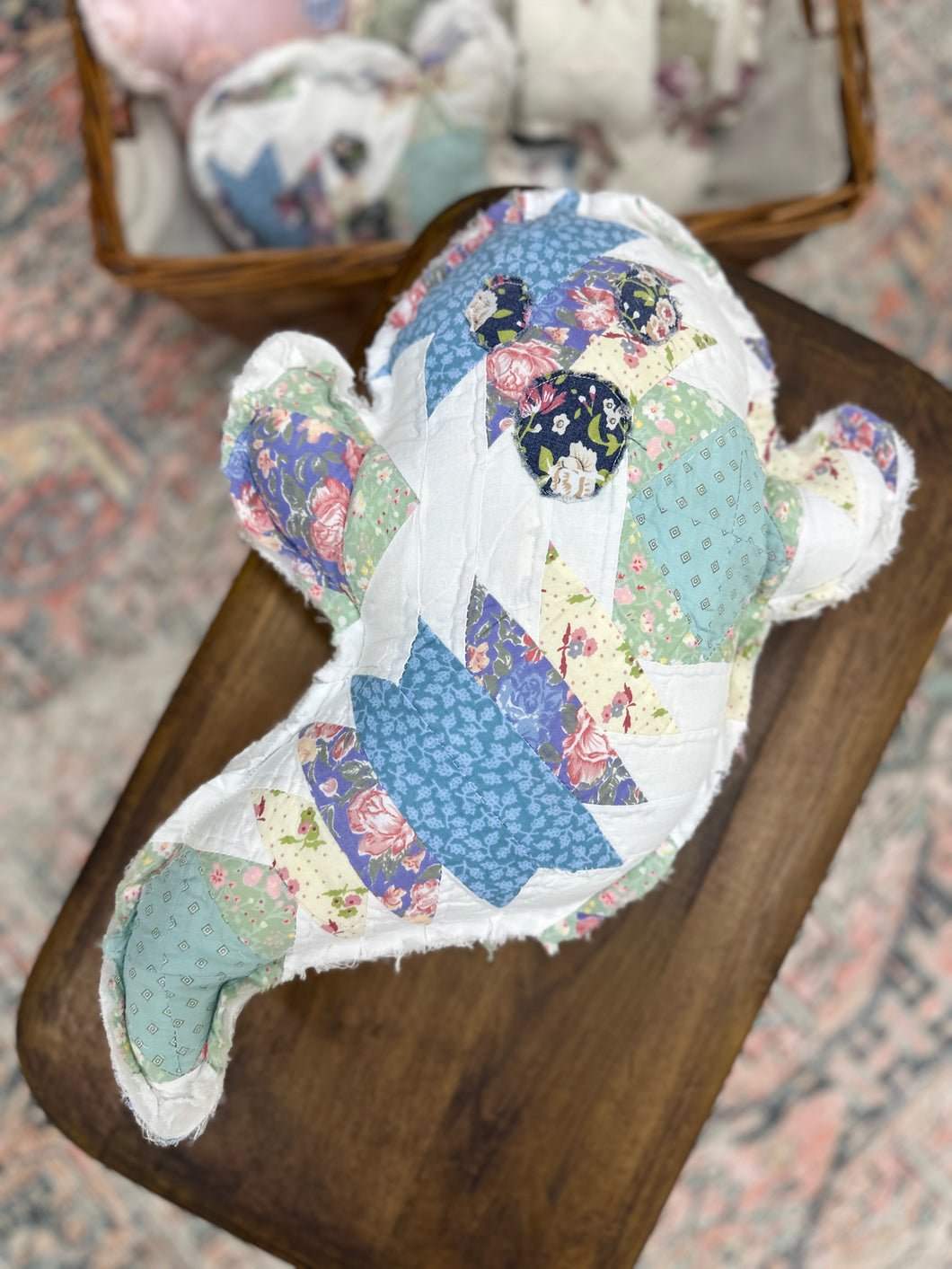 Quilt Ghost - Blue + Green A