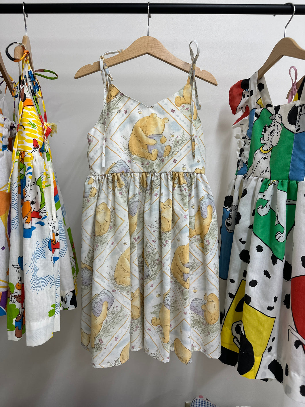 6/7y - Winnie the Pooh Tie Strap Dress