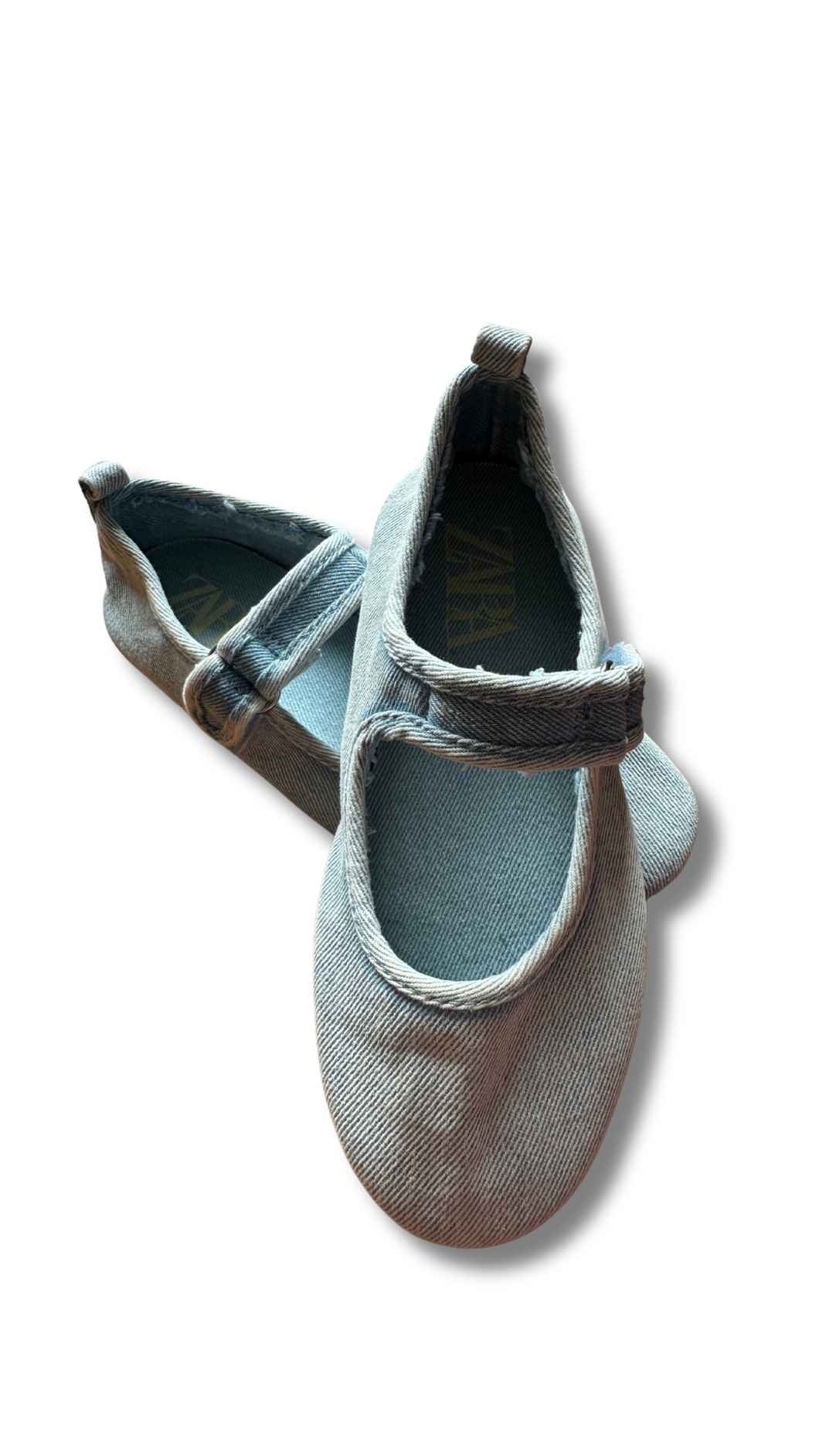 Zara Ballerina Flats - Denim