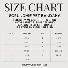 Load image into Gallery viewer, Scrunchie Pet Bandana - Purple + Cream
